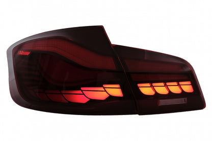 OLED Taillights Red Clear Sequential LED for BMW 5 Series F10 Sedan (2011–2017)