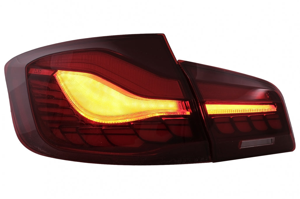 OLED Taillights Red Clear Sequential LED for BMW 5 Series F10 Sedan (2011–2017)