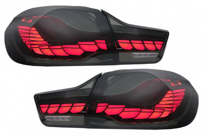 OLED Taillights Red Smoke Dynamic Sequential for BMW 4 Series F32 F33 F36 / M4 F82 F83 (2013–2019)