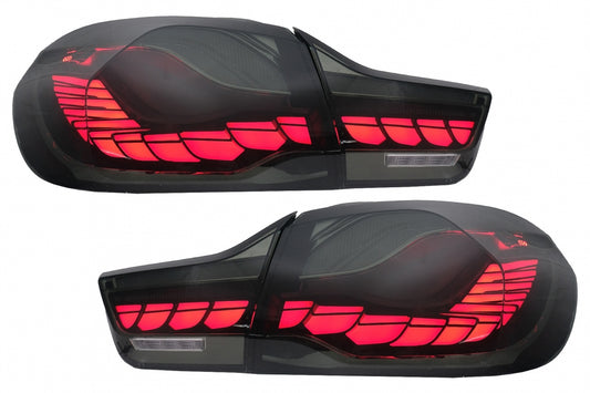 OLED Taillights Red Smoke Dynamic Sequential for BMW 4 Series F32 F33 F36 / M4 F82 F83 (2013–2019)