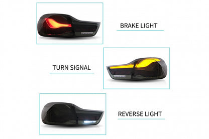 OLED Taillights Red Smoke Dynamic Sequential for BMW 4 Series F32 F33 F36 / M4 F82 F83 (2013–2019)