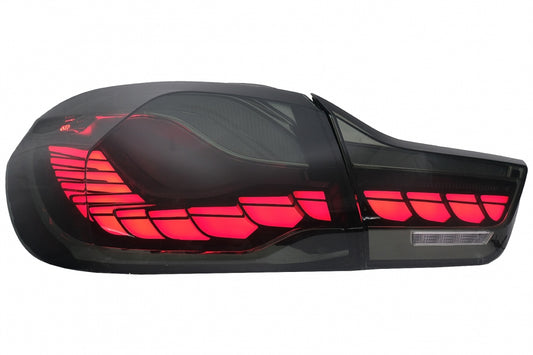 OLED Taillights Red Smoke Dynamic Sequential for BMW 4 Series F32 F33 F36 / M4 F82 F83 (2013–2019)
