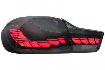 OLED Taillights Red Smoke Dynamic Sequential for BMW 4 Series F32 F33 F36 / M4 F82 F83 (2013–2019)