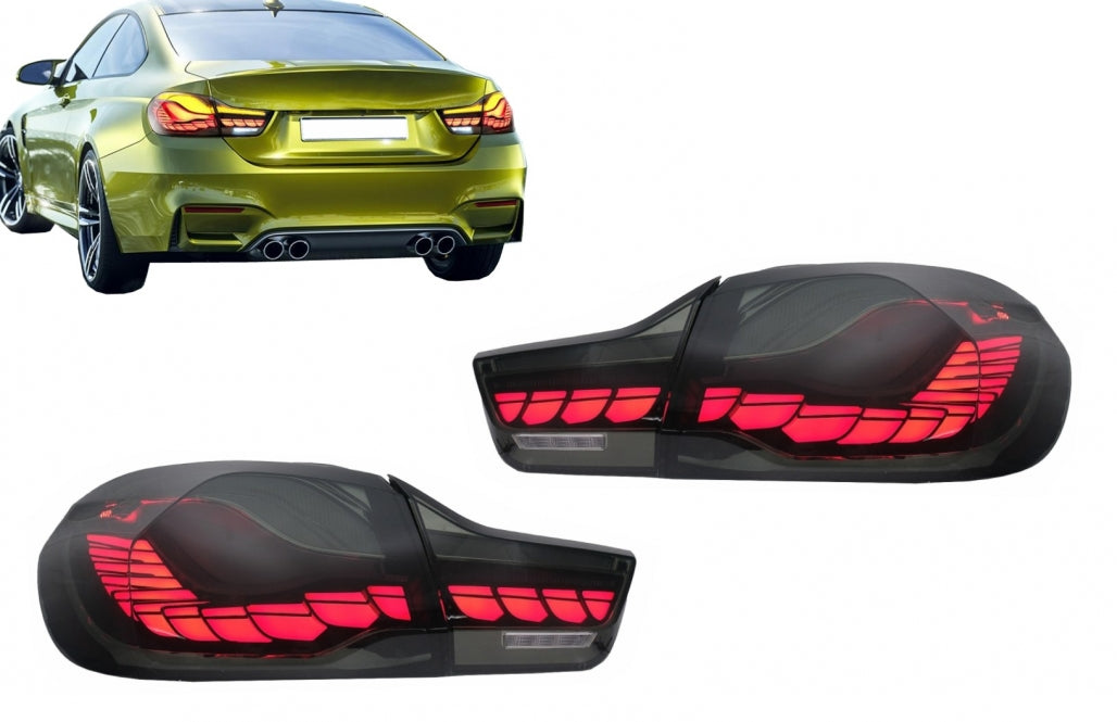 OLED Taillights Red Smoke Dynamic Sequential for BMW 4 Series F32 F33 F36 / M4 F82 F83 (2013–2019)