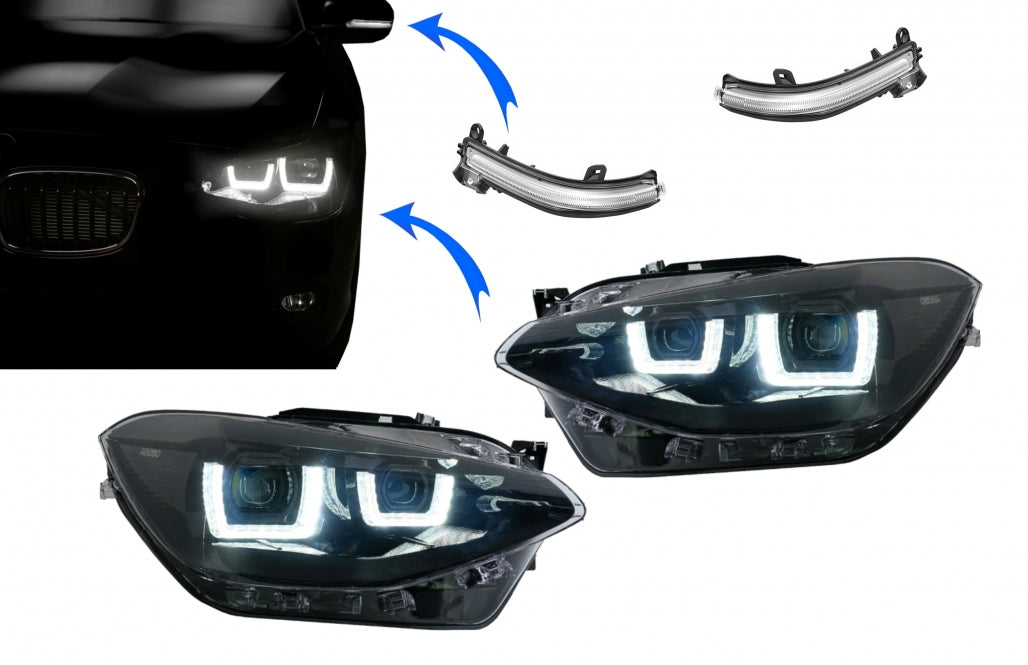 Osram LEDriving Full LED Headlights with Dynamic Mirror Indicators for BMW 1 Series F20 F21 (06.2011–03.2015)