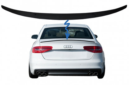 Piano Black Trunk Spoiler for Audi A4 B8 Sedan (2008–2015)