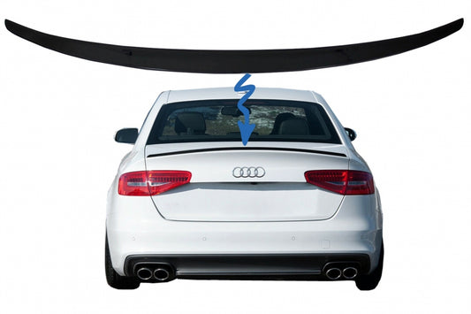 Piano Black Trunk Spoiler for Audi A4 B8 Sedan (2008–2015)