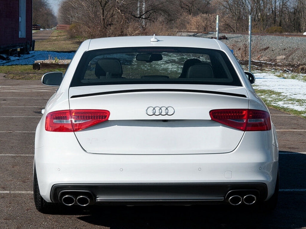 Piano Black Trunk Spoiler for Audi A4 B8 Sedan (2008–2015)