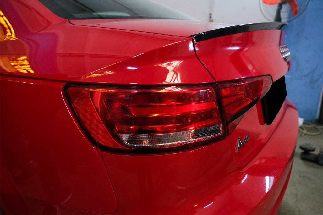 Piano Black Trunk Spoiler for Audi A4 B9 Sedan (2016–Up)