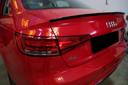 Piano Black Trunk Spoiler for Audi A4 B9 Sedan (2016–Up)