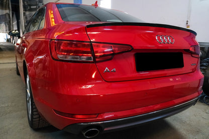 Piano Black Trunk Spoiler for Audi A4 B9 Sedan (2016–Up)