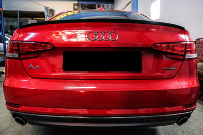 Piano Black Trunk Spoiler for Audi A4 B9 Sedan (2016–Up)