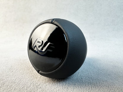 Installed view of RUF shift knob in 930 Turbo interior