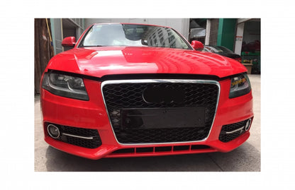 RS4 Design Black Edition Fog Lamp Covers / Side Grilles for Audi A4 B8 8K (2007–2011)