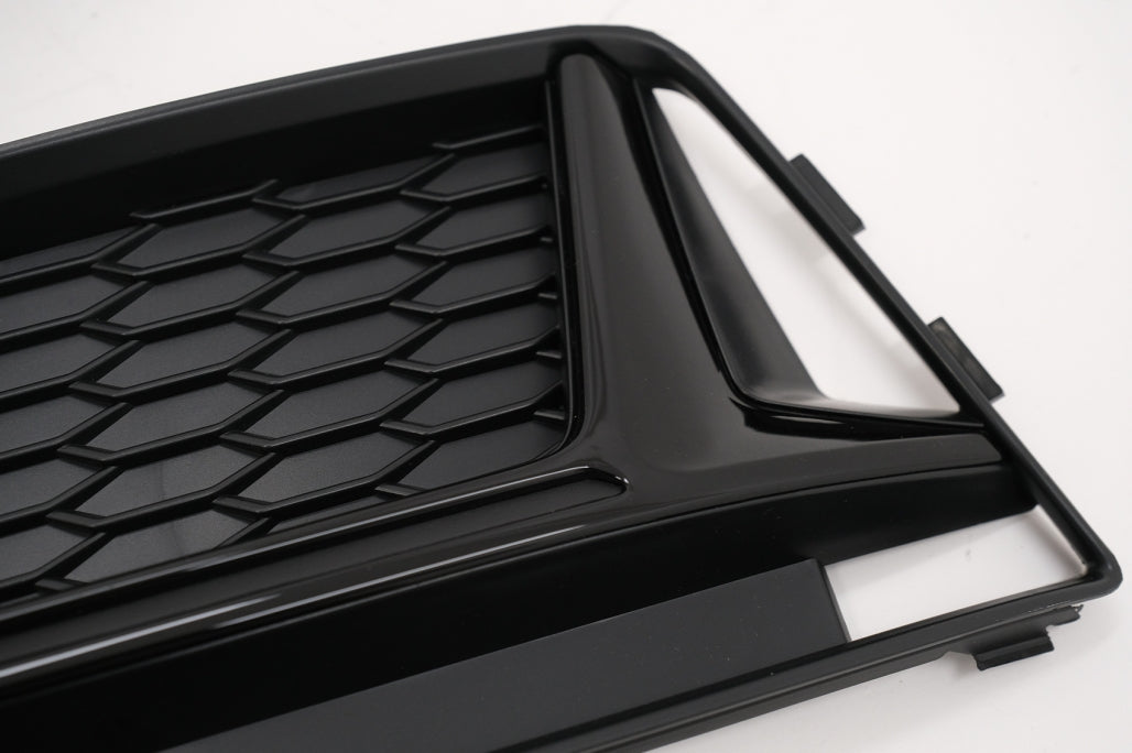 RS4 Design Black Edition Side Grilles for Audi A4 B9 Sedan / Avant S-Line (2016–2018)