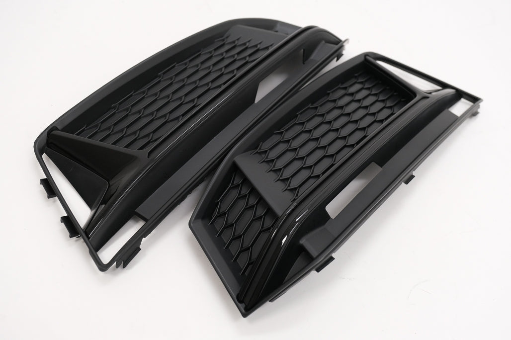 RS4 Design Black Edition Side Grilles for Audi A4 B9 Sedan / Avant S-Line (2016–2018)