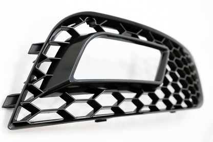 RS4 Design Fog Lamp Covers Piano Black for Audi A4 B8 Facelift (2012–2015)