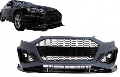 RS4 Design Front Bumper for Audi A4 B9 Facelift Sedan  Avant (2020–Up)