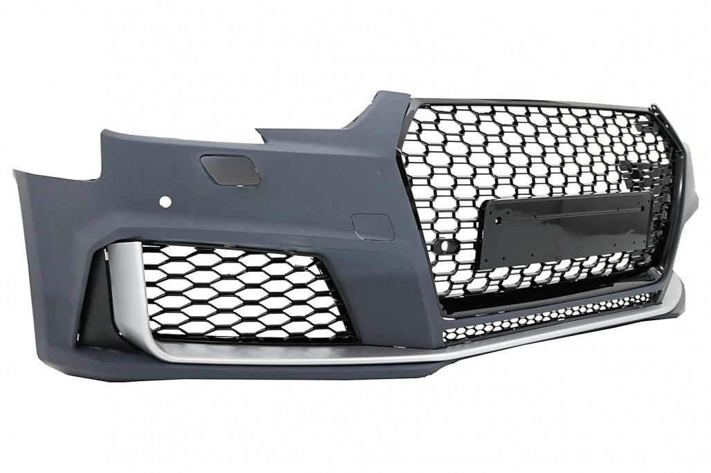 RS4 Design Front Bumper with Grille for Audi A4 B9 8W Quattro (2016–2018)