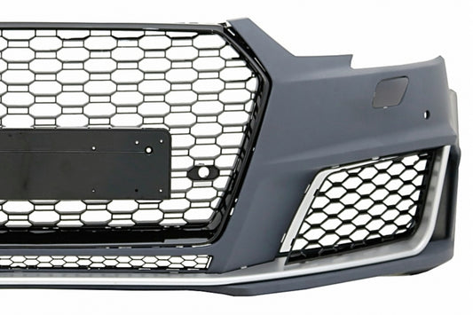 RS4 Design Front Bumper with Grille for Audi A4 B9 8W Quattro (2016–2018)