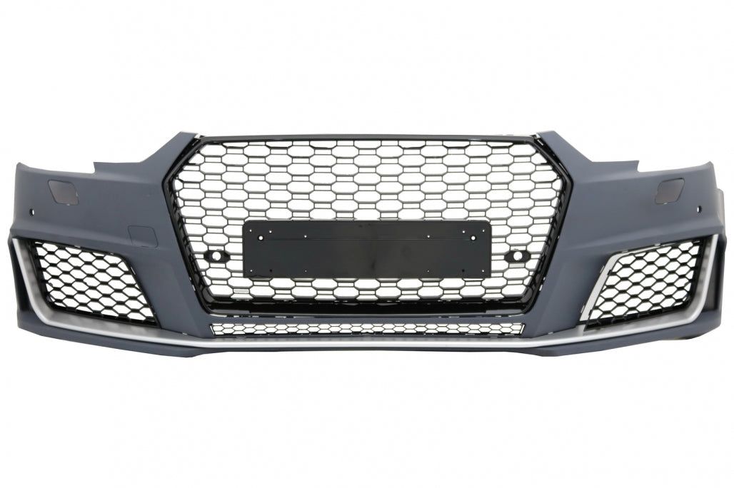 RS4 Design Front Bumper with Grille for Audi A4 B9 8W Quattro (2016–2018)
