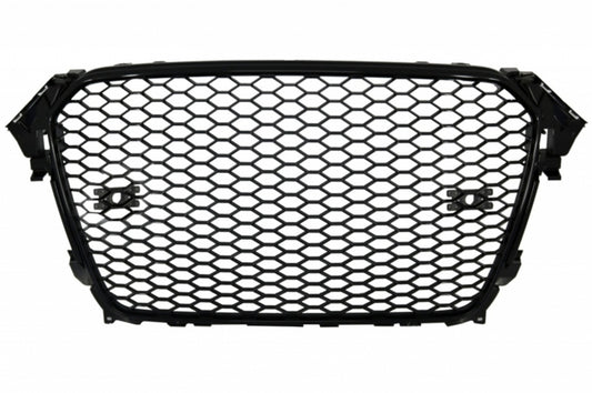 RS4 Design Front Grille & Rear Bumper Diffuser with Exhaust Tips for Audi A4 B8 Facelift (2012–2015)