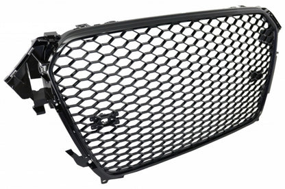 RS4 Design Front Grille & Rear Bumper Diffuser with Exhaust Tips for Audi A4 B8 Facelift (2012–2015)