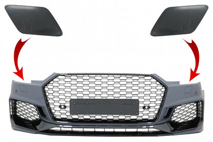 RS4 Design SRA Headlight Washer Covers for Audi A4 B9 8W Limousine / Avant (2016–2018)