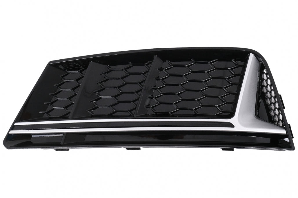 RS4 Design Side Grilles / Lower Bumper Grille Covers for Audi A4 B9 Sedan / Avant (2016–2018)