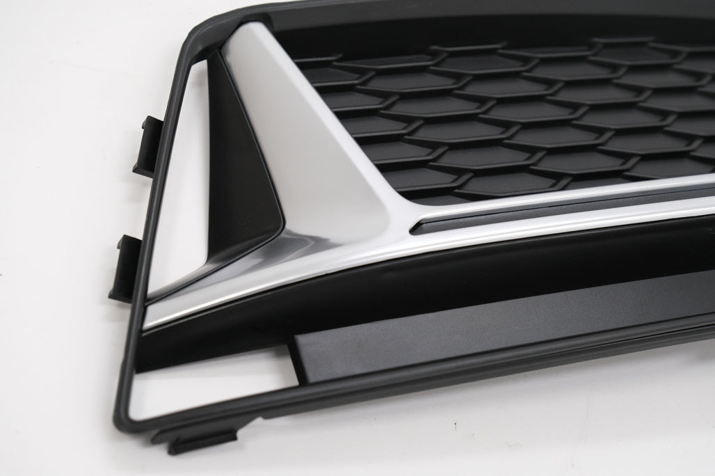 RS4 Design Silver Edition Side Grilles for Audi A4 B9 Sedan / Avant S-Line (2016–2018)