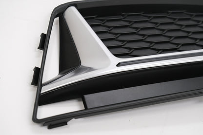 RS4 Design Silver Edition Side Grilles for Audi A4 B9 Sedan / Avant S-Line (2016–2018)
