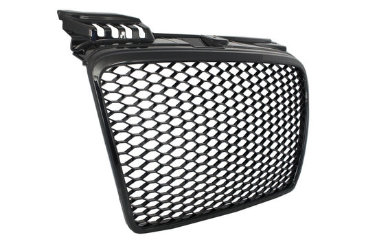 RS4 Style Badgeless Front Grille Piano Black for Audi A4 B7 (2004–2008)