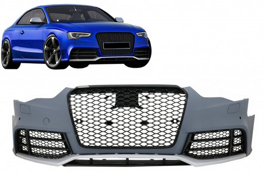 RS5 Design Front Bumper with Honeycomb Grilles for Audi A5 8T Facelift (2012–2016)
