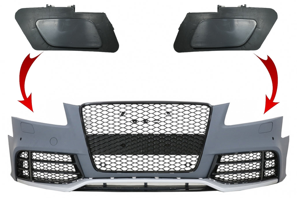 RS5 Design SRA Front Bumper Covers for Audi A5 8T (2008–2016)