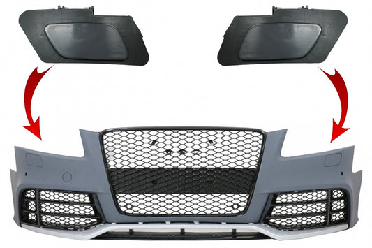 RS5 Design SRA Front Bumper Covers for Audi A5 8T (2008–2016)