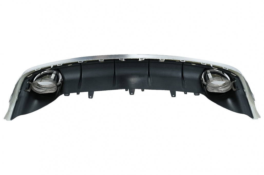 RS6 Design Front Bumper & Rear Diffuser Kit with Exhaust Tips for Audi A6 4G Facelift Sedan  Avant (2015–2018)