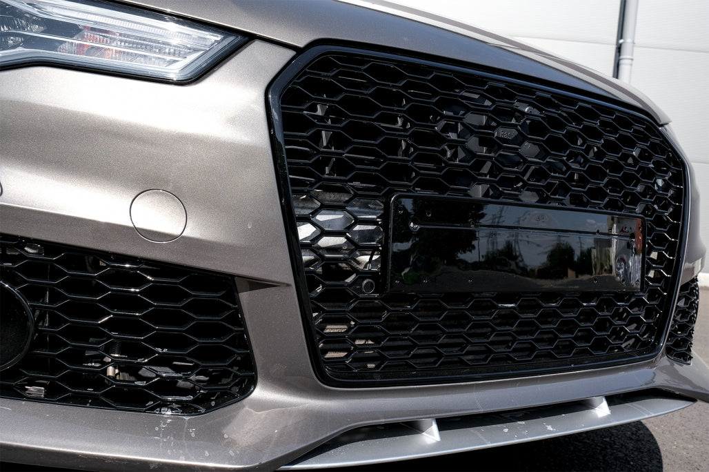 RS6 Design Front Bumper & Rear Diffuser Kit with Exhaust Tips for Audi A6 4G Facelift Sedan  Avant (2015–2018)