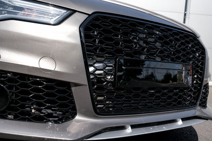RS6 Design Front Bumper & Rear Diffuser Kit with Exhaust Tips for Audi A6 4G Facelift Sedan  Avant (2015–2018)