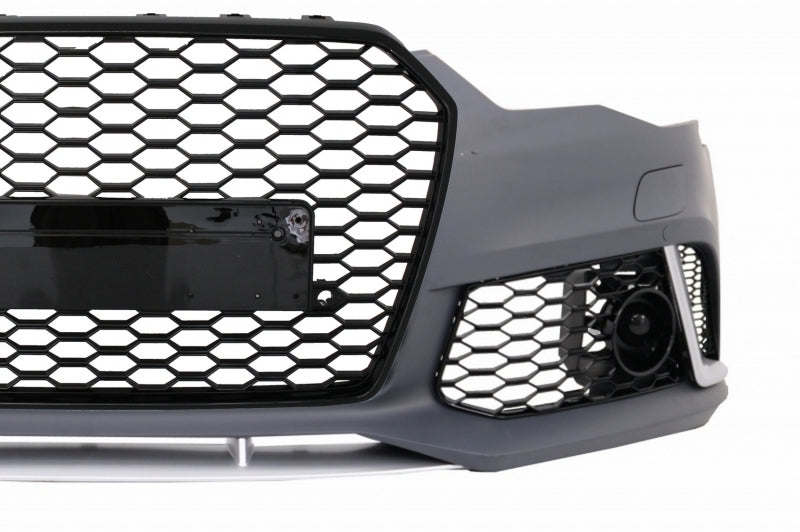 RS6 Design Front Bumper & Rear Diffuser Kit with Exhaust Tips for Audi A6 4G Facelift Sedan  Avant (2015–2018)