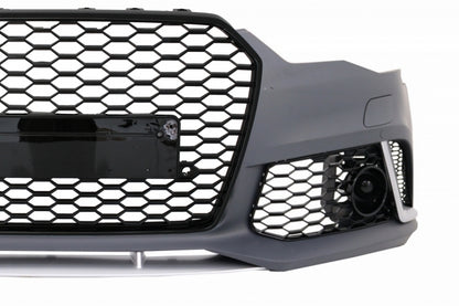 RS6 Design Front Bumper & Rear Diffuser Kit with Exhaust Tips for Audi A6 4G Facelift Sedan  Avant (2015–2018)