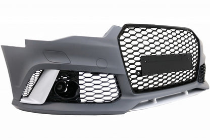 RS6 Design Front Bumper & Rear Diffuser Kit with Exhaust Tips for Audi A6 4G Facelift Sedan  Avant (2015–2018)