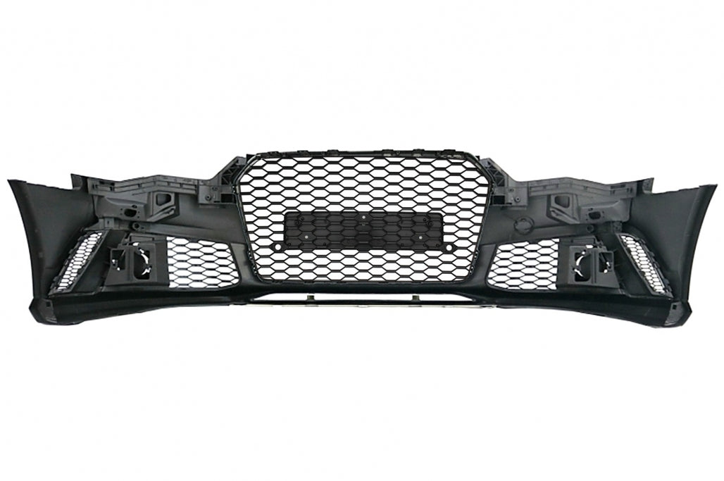 RS6 Design Front Bumper & Rear Diffuser Kit with Exhaust Tips for Audi A6 4G Facelift Sedan  Avant (2015–2018)