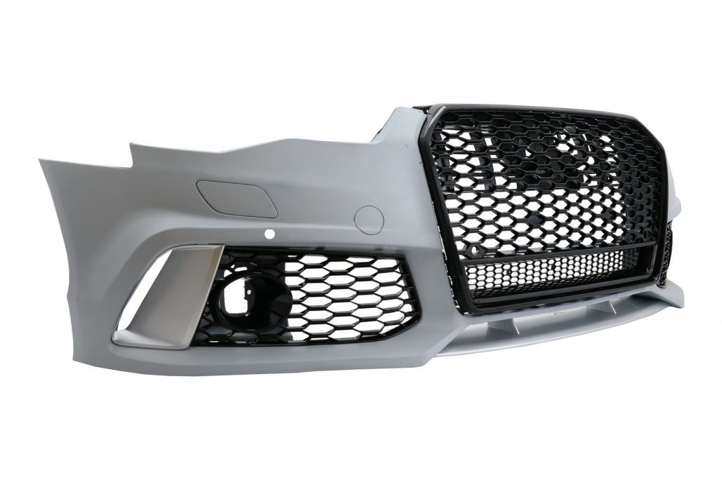 RS6 Design Front Bumper with Grille for Audi A6 C7 4G Facelift Sedan  Avant (2015–2018)