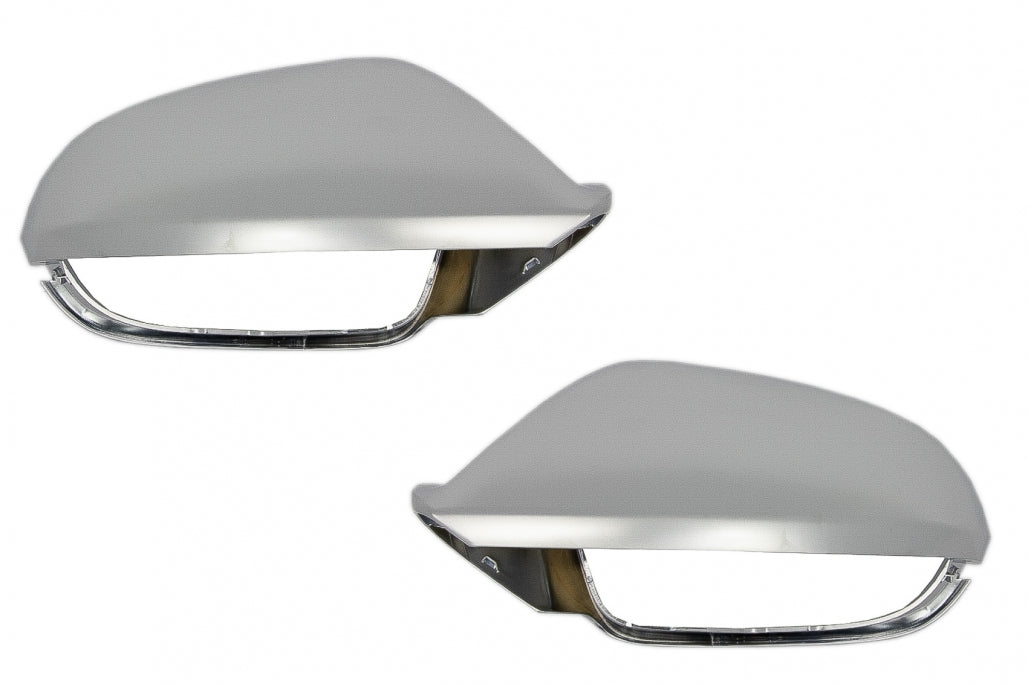 RS6 Design Mirror Covers Extinction Aluminium with Side Assist for Audi A6 C7 4G (2011–2018)