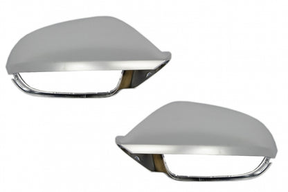 RS6 Design Mirror Covers Extinction Aluminium with Side Assist for Audi A6 C7 4G (2011–2018)