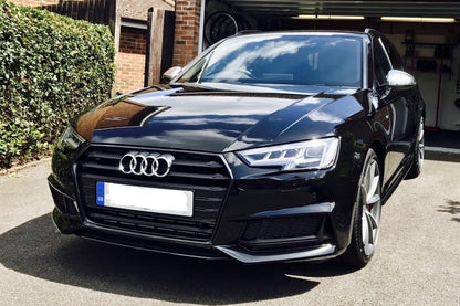 RS6 Design Mirror Covers Extinction Aluminium with Side Assist for Audi A6 C7 4G (2011–2018)