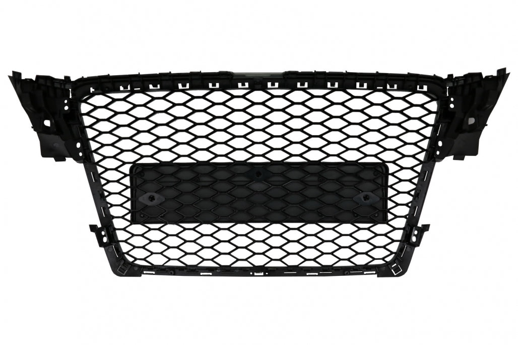RS Design Badgeless Front Grille Piano Black for Audi A4 B8 Sedan / Avant (2007–2012)