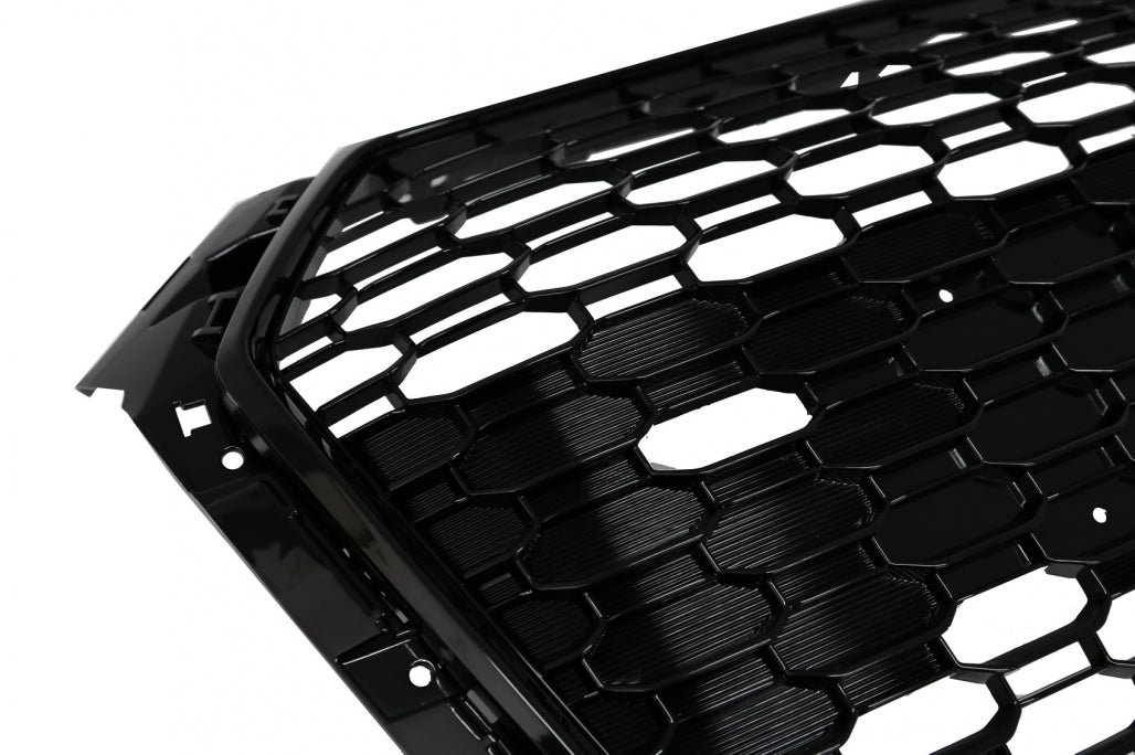 RS Design Badgeless Front Grille Piano Black for Audi A4 B9 8W Sedan / Avant (2016–2018)