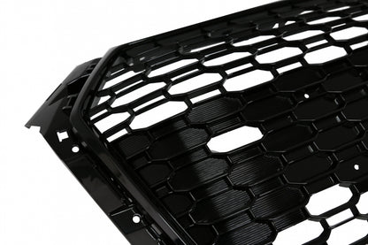 RS Design Badgeless Front Grille Piano Black for Audi A4 B9 8W Sedan / Avant (2016–2018)