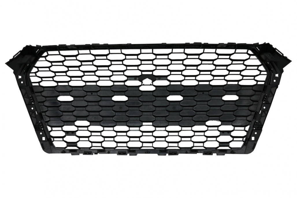 RS Design Badgeless Front Grille Piano Black for Audi A4 B9 8W Sedan / Avant (2016–2018)